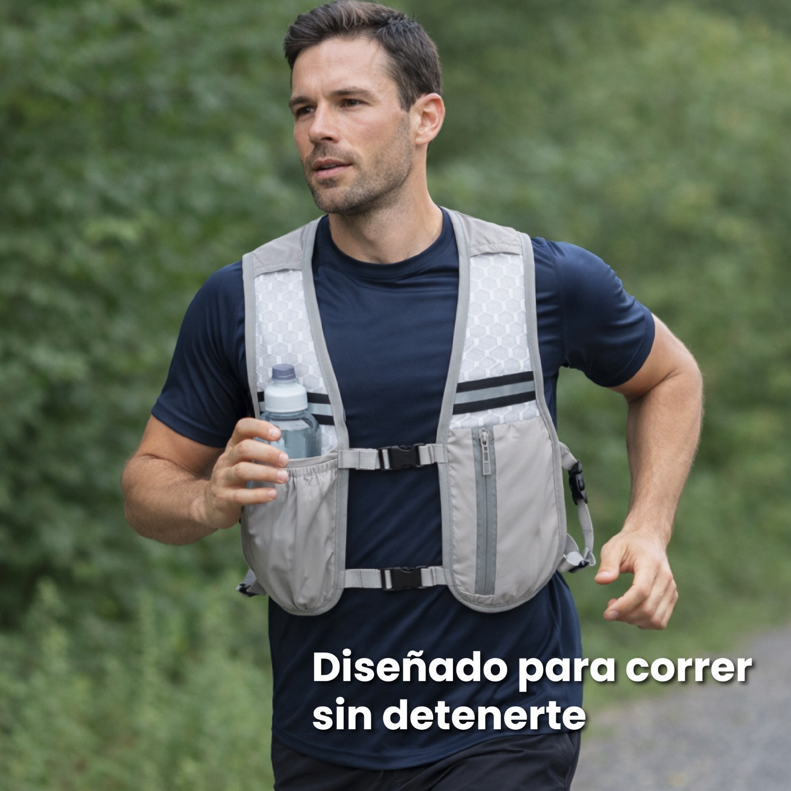 Vista 5 de Chaleco Ajustable Tipo Mochila de Trotar